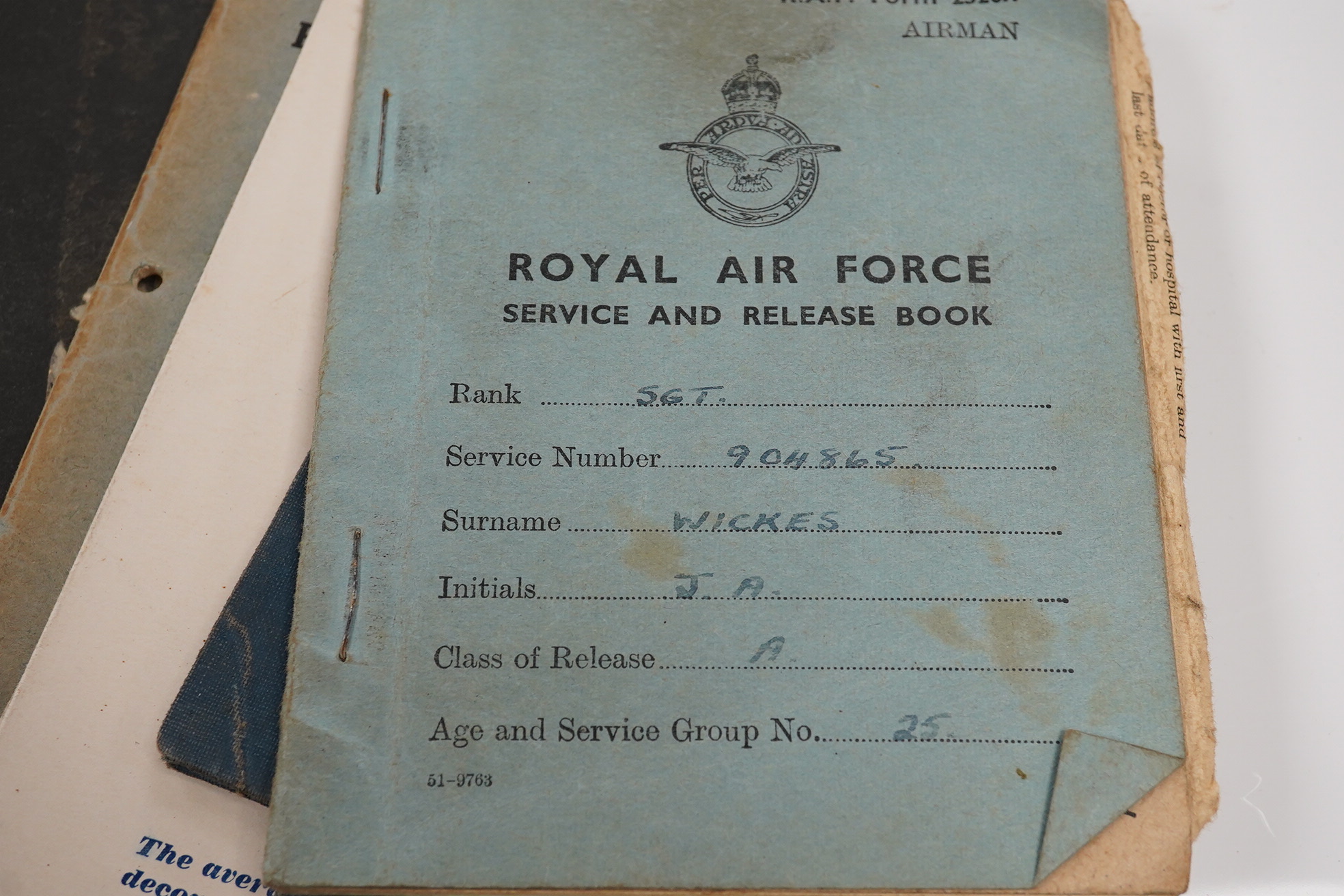 An archive of RAF etc memorabilia including WWII photographs of Churchill, Montgomery and Rommell etc. plus images of some crashed and damaged aircraft, together with hand written notes on the Bristol Pegasus engine, a m